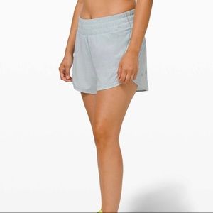 NWT Lululemon track that short 5” Heather Lux Multi Hazy Jade (HXHJ) size 10